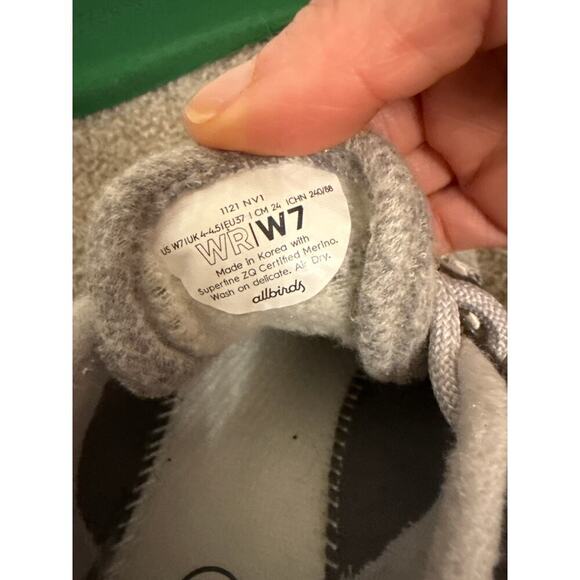 Allbirds Womens Color Block  Wool Runners Patchwork Limited Edition Grey Scale,7 - Picture 14 of 14